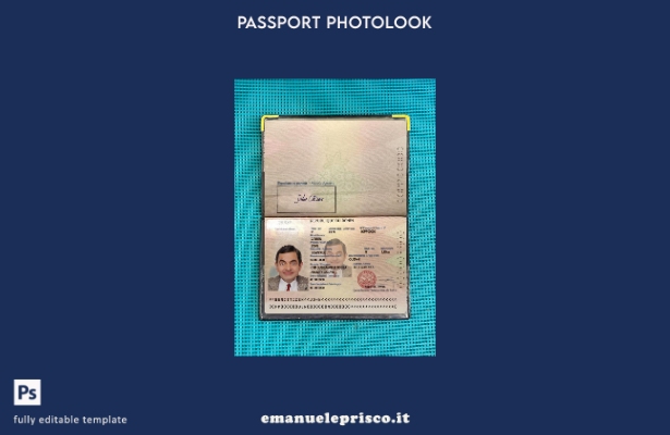 modello photolook presente del passaporto del Benin in stile verificato